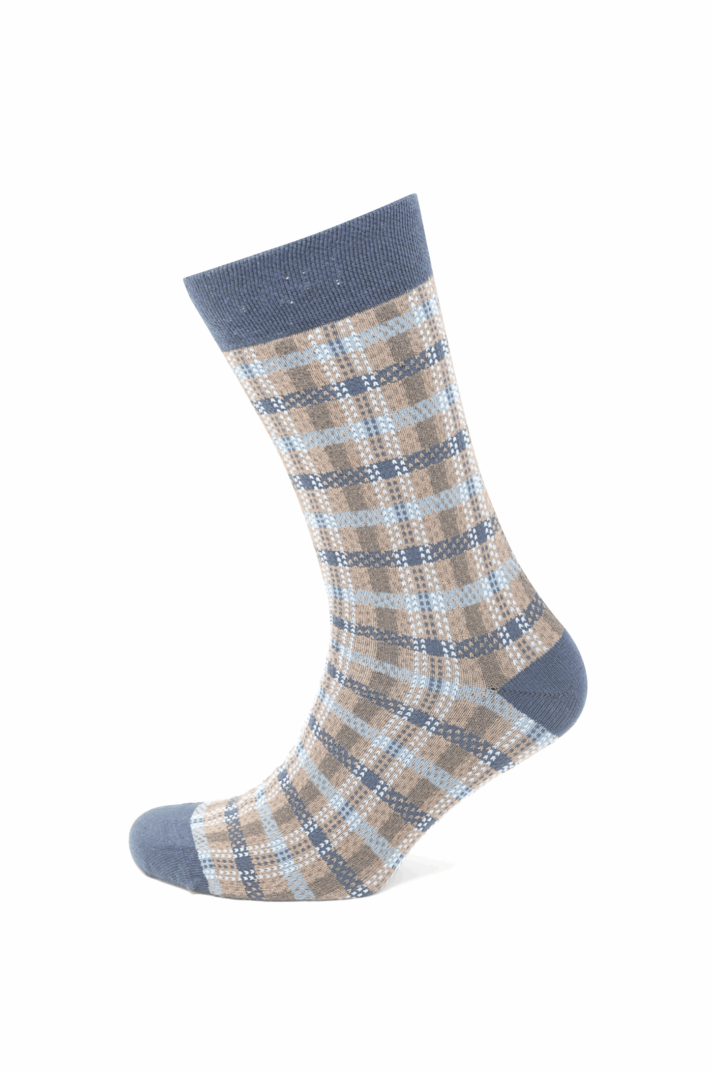Modische Socke kariert