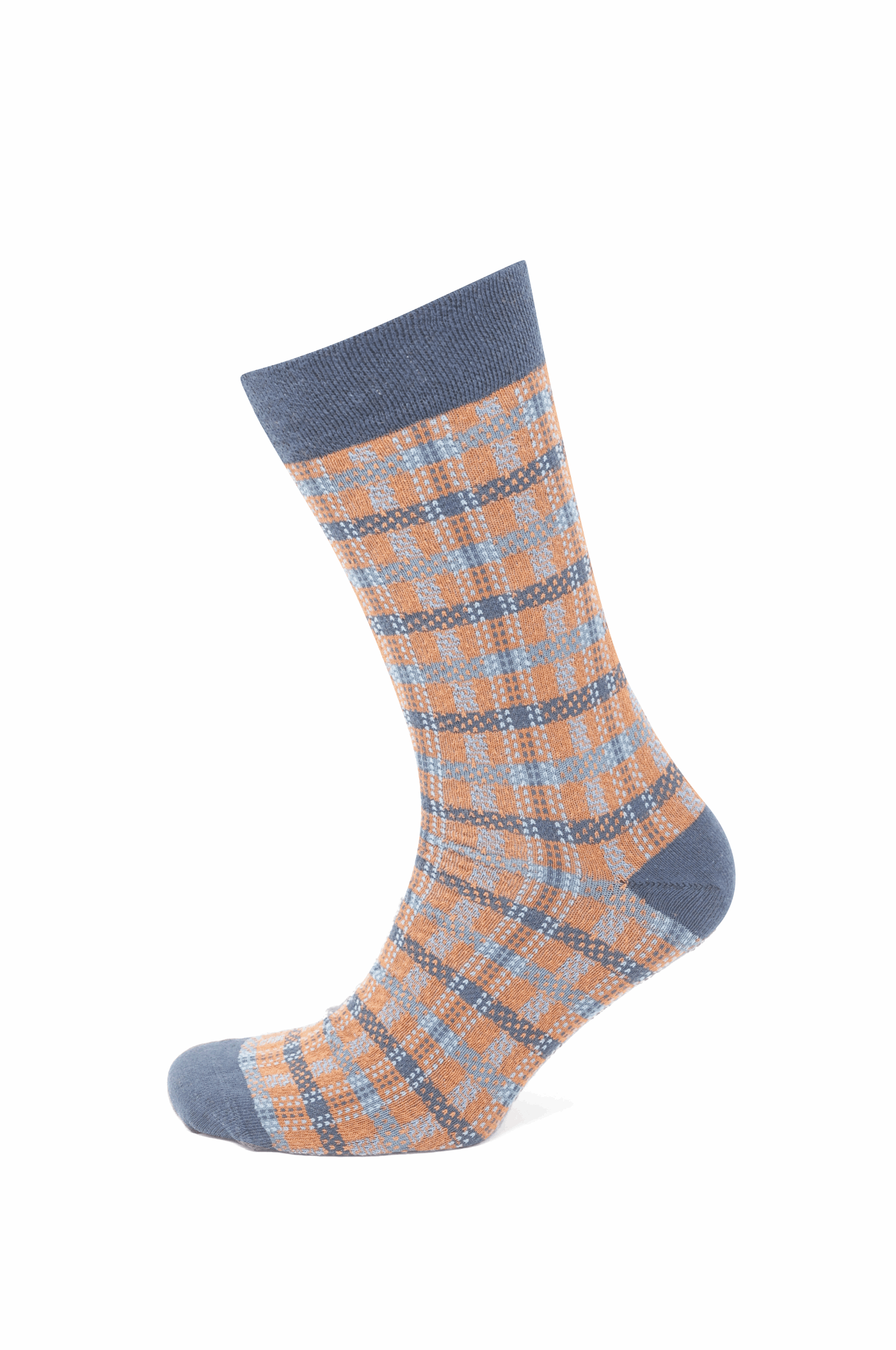 Modische Socke kariert