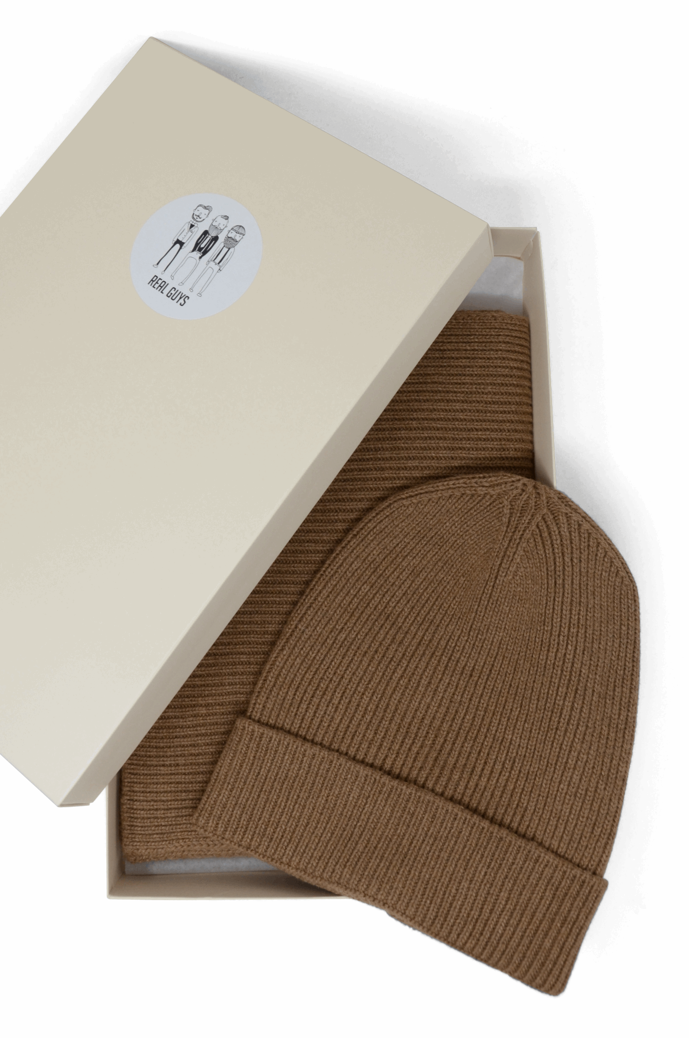 Set Mütze und Schal Beige