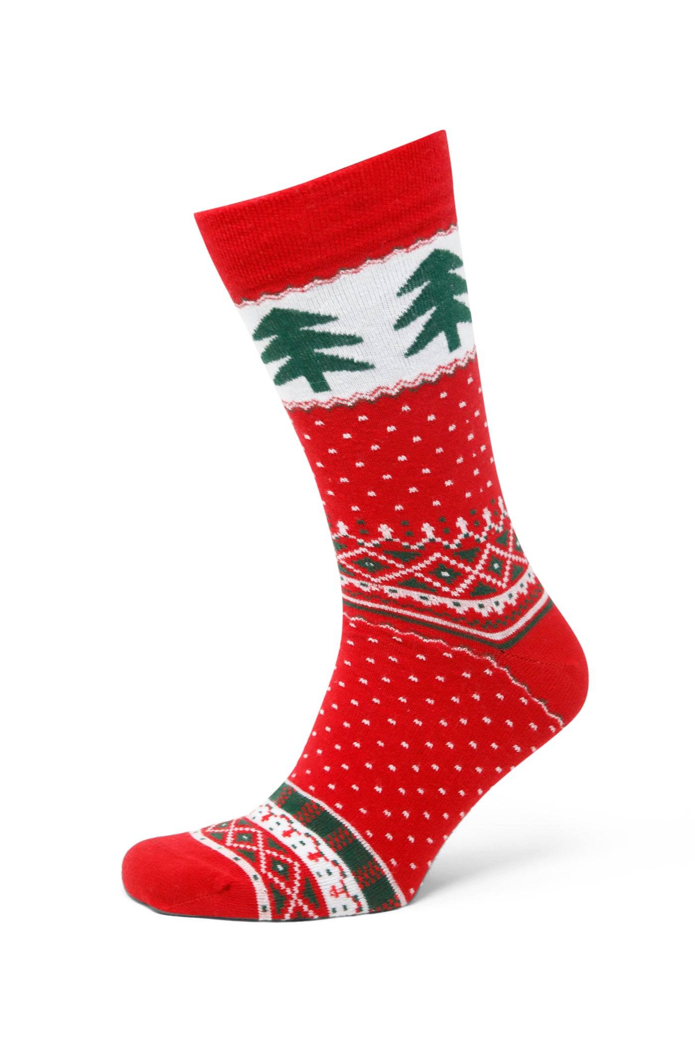 Weihnachtssocken gemustert