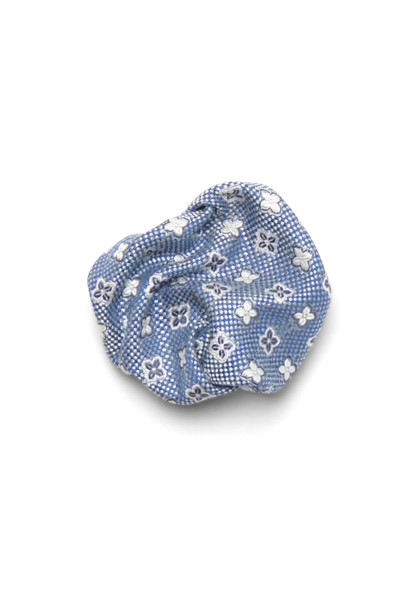 Hochzeit-Set Fliege und Einstecktuch gemustert hellblau