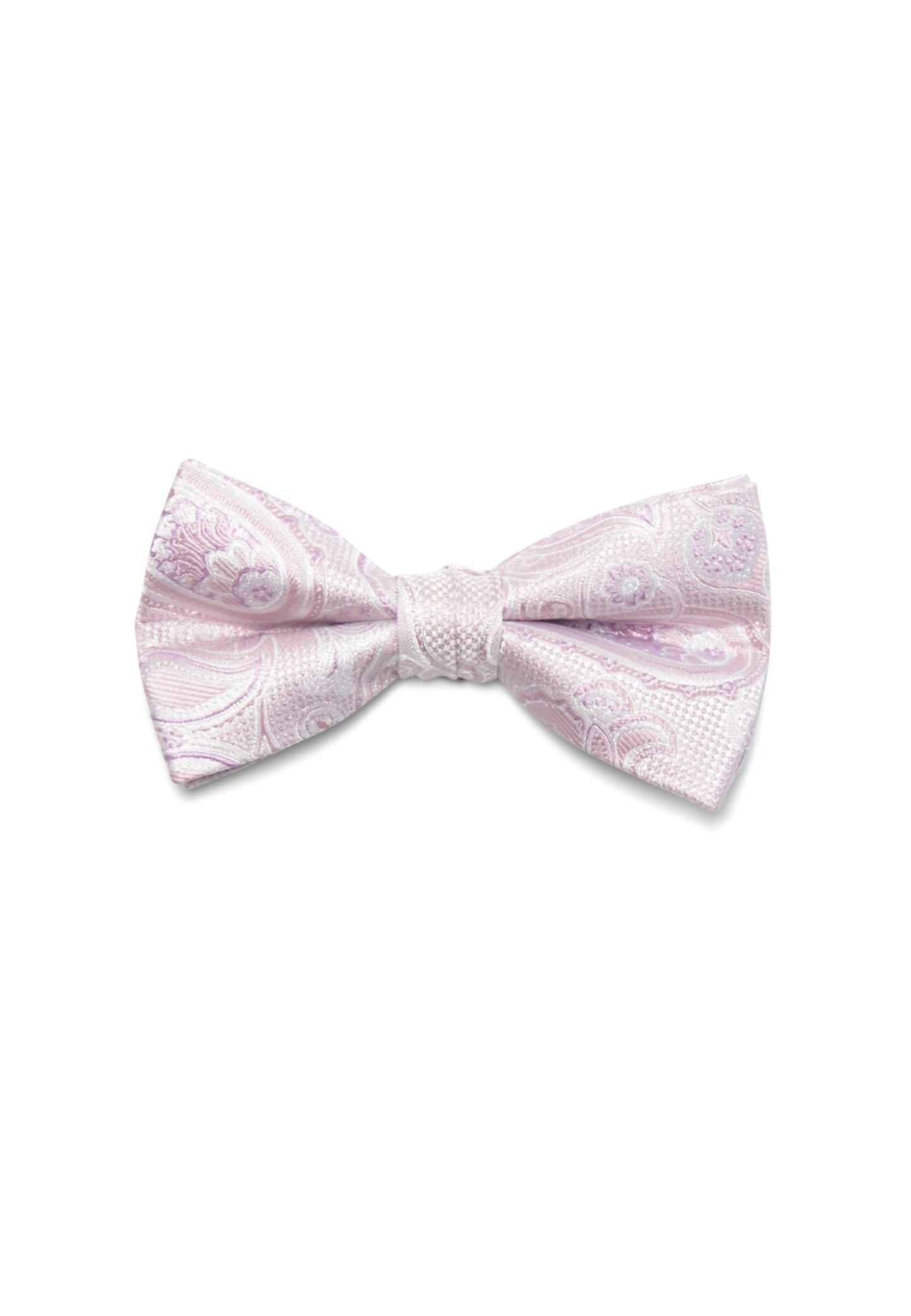 Hochzeit-Set Fliege und Einstecktuch mit Paisleys rosé