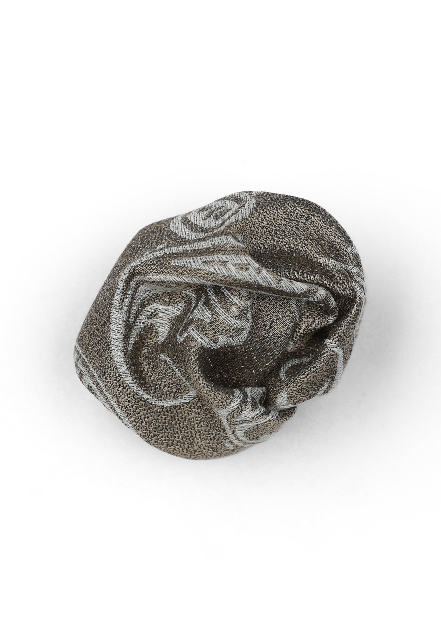 Hochzeit-Set Krawatte und Einstecktuch mit Paisleys grün