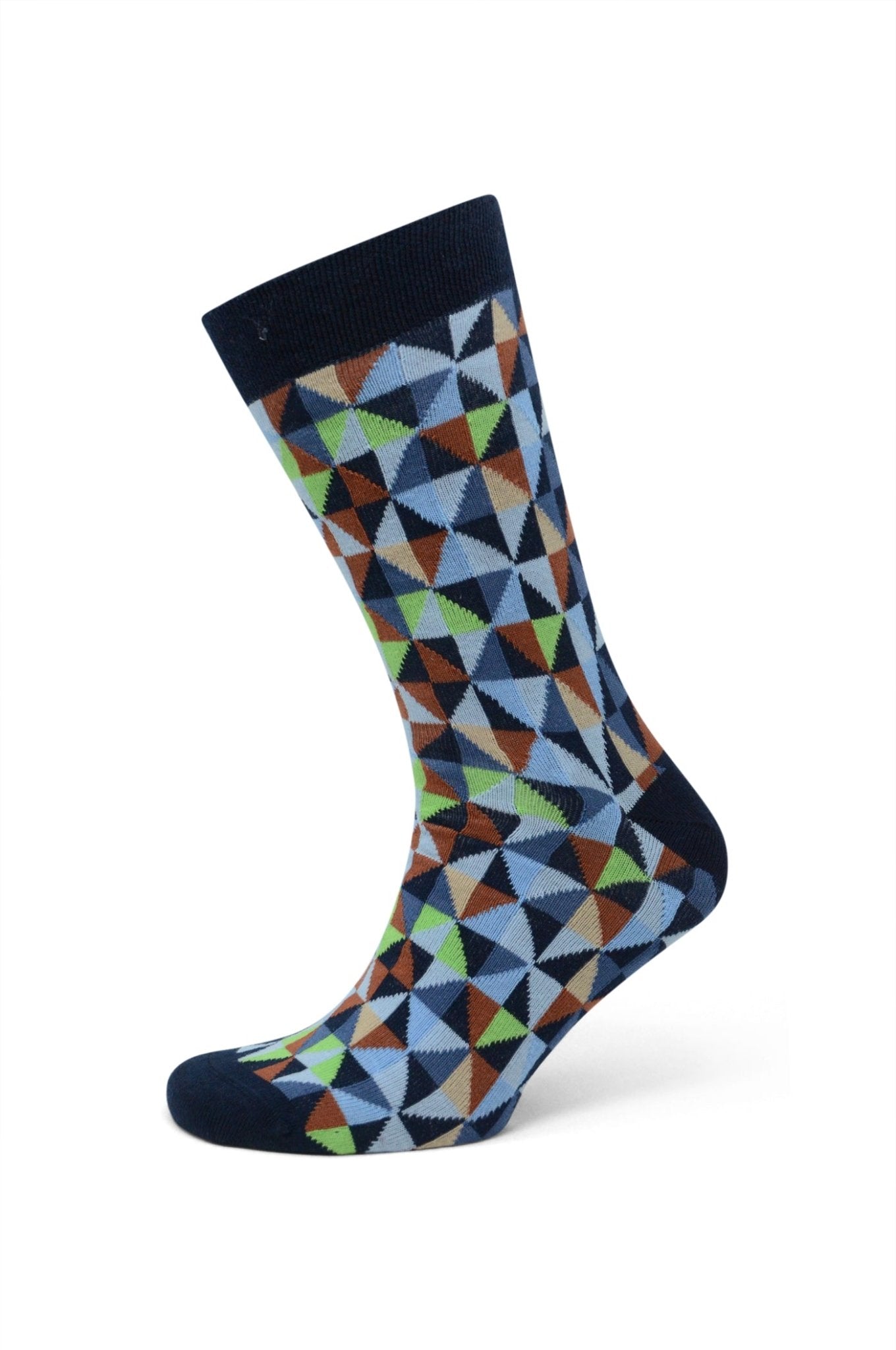 Modische Socke geometrisch - Rot - REAL GUYS