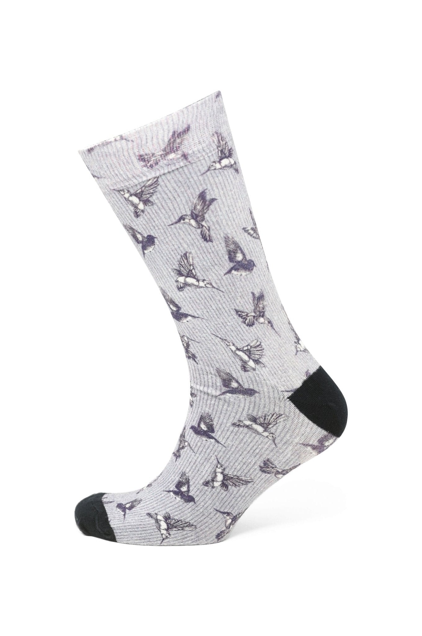 Modische Socke mit Kolibridesign - Blau - REAL GUYS