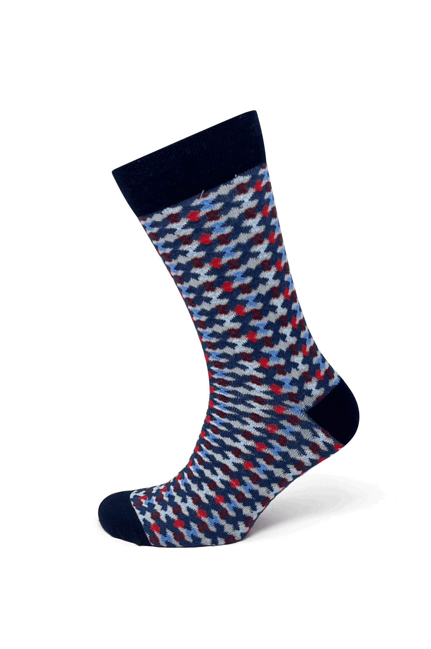 Modische Socke mit Muster