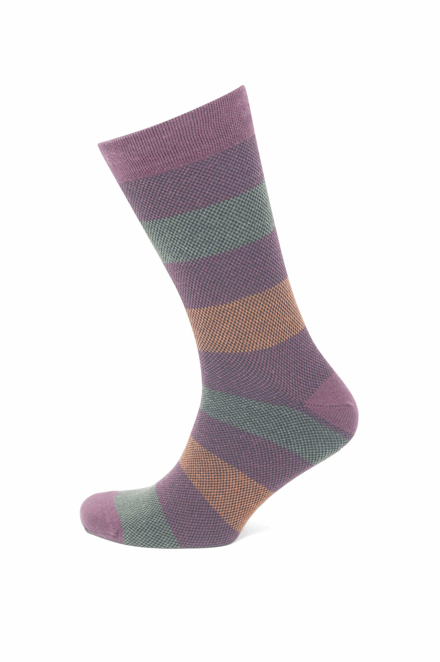 Modische Socke mit Streifen