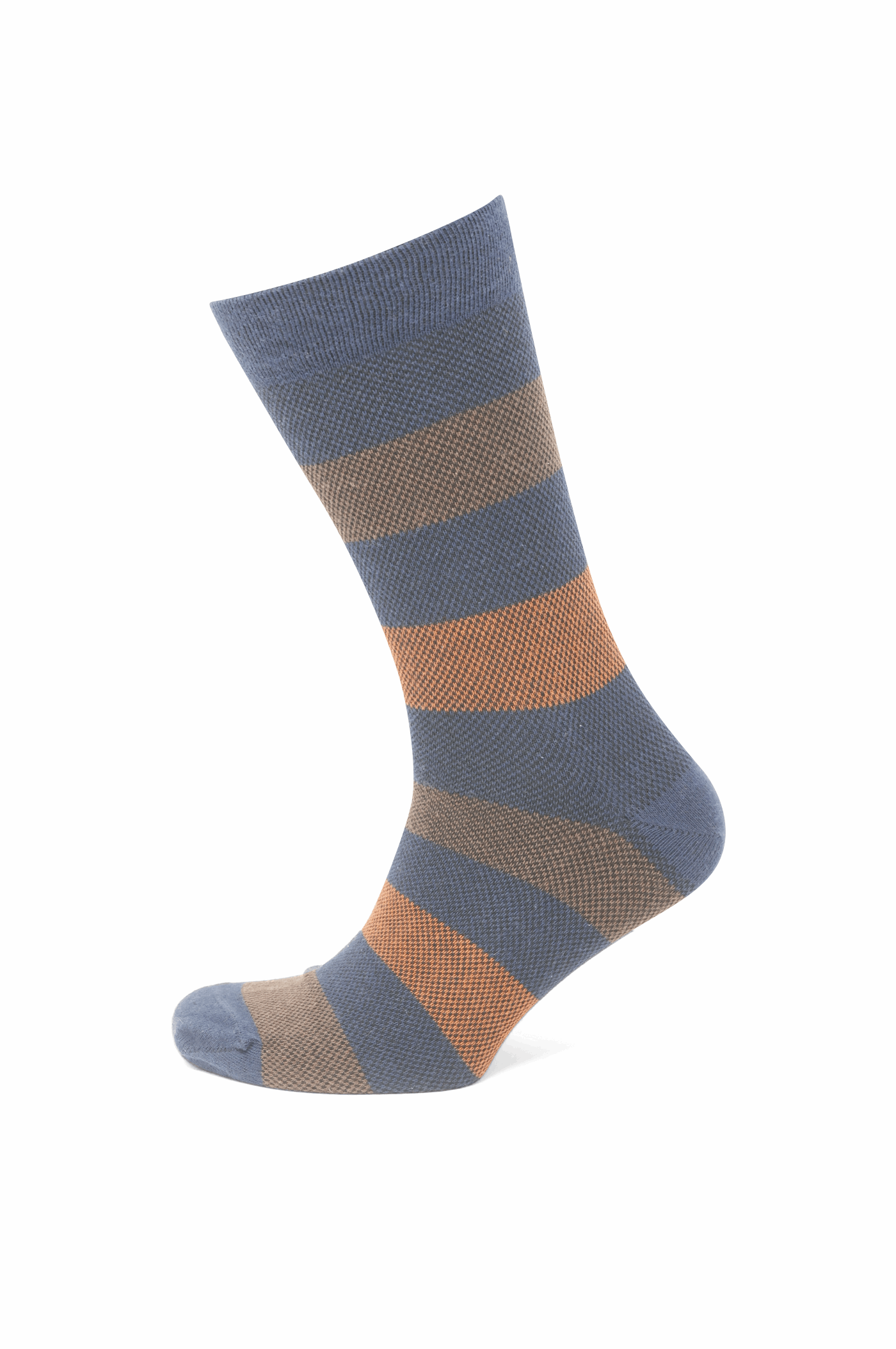 Modische Socke mit Streifen