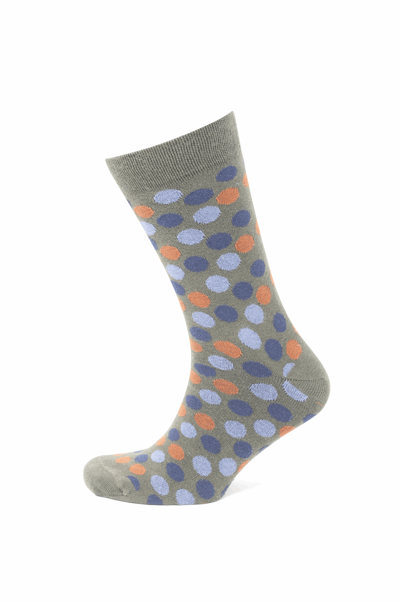 Modische Socke mit Punkten