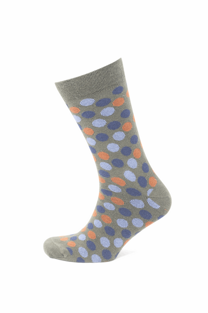 Modische Socke mit Punkten