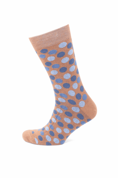 Modische Socke mit Punkten