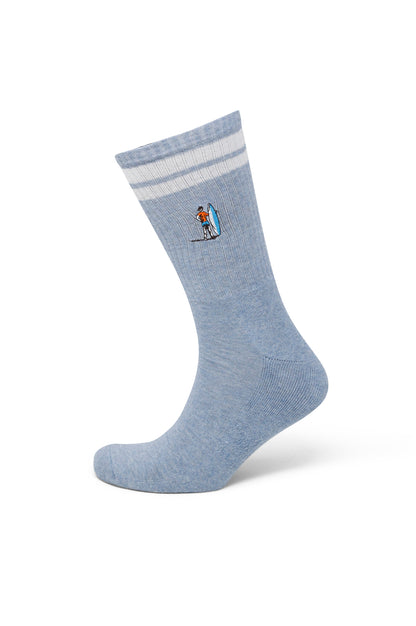 Crew Socks - coole Tennissocken mit Bestickung Tennisspieler
