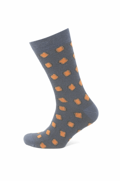 Modische Socke Quadratmuster