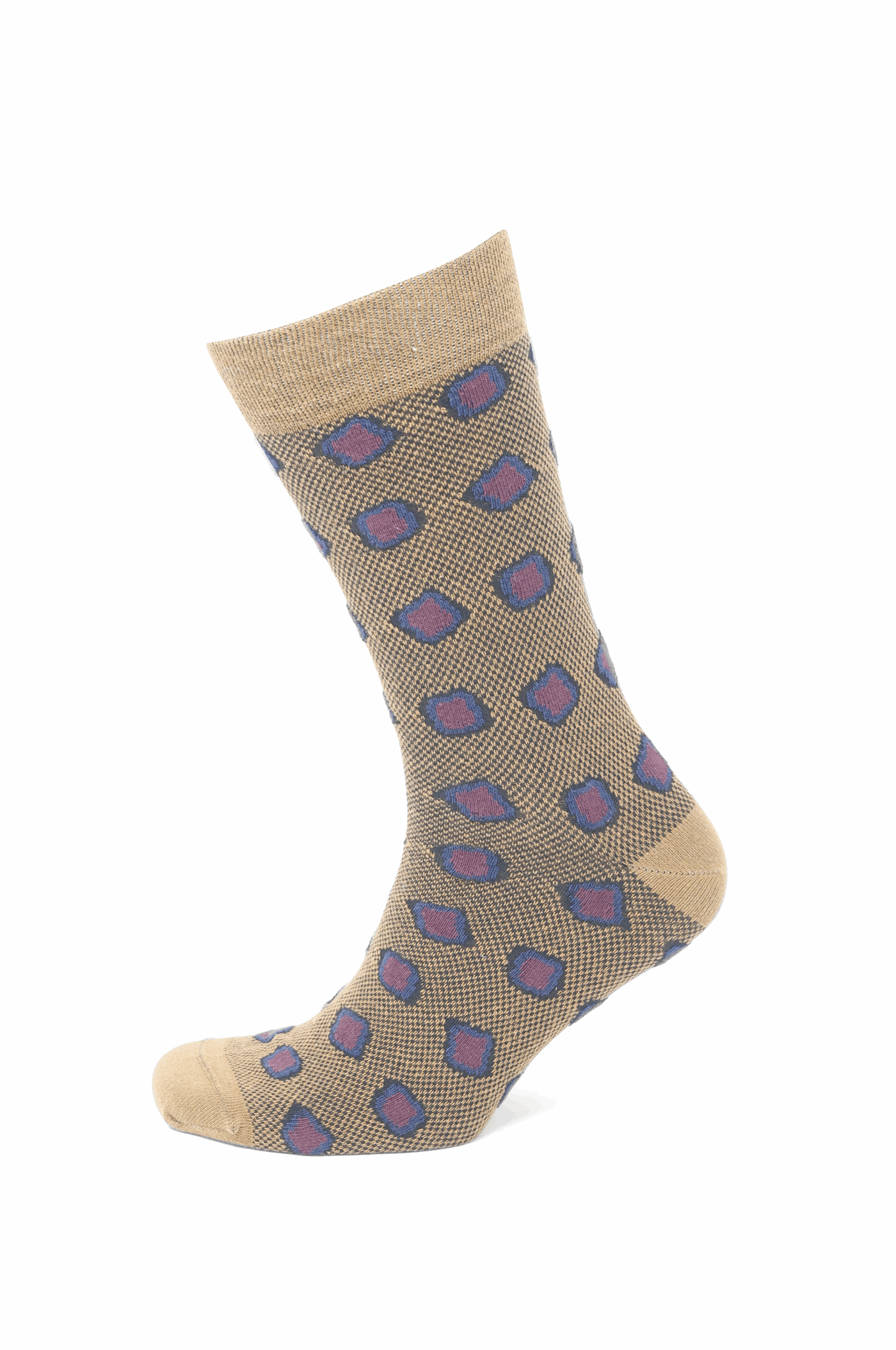 Modische Socke Quadratmuster