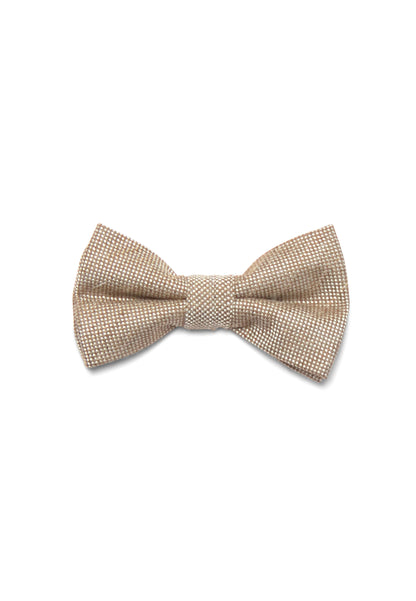 Hochzeit-Set Fliege und Einstecktuch Uni beige