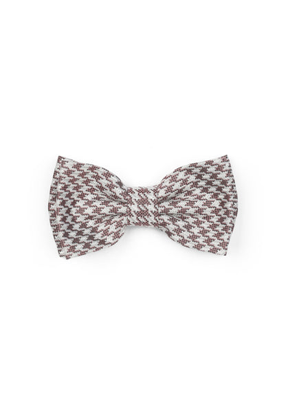 Hochzeit-Set Fliege und Einstecktuch mit Hahnentritt rot