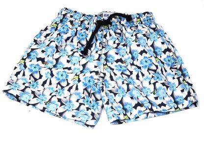 Badeshorts Flower&Frog blau - REAL GUYS