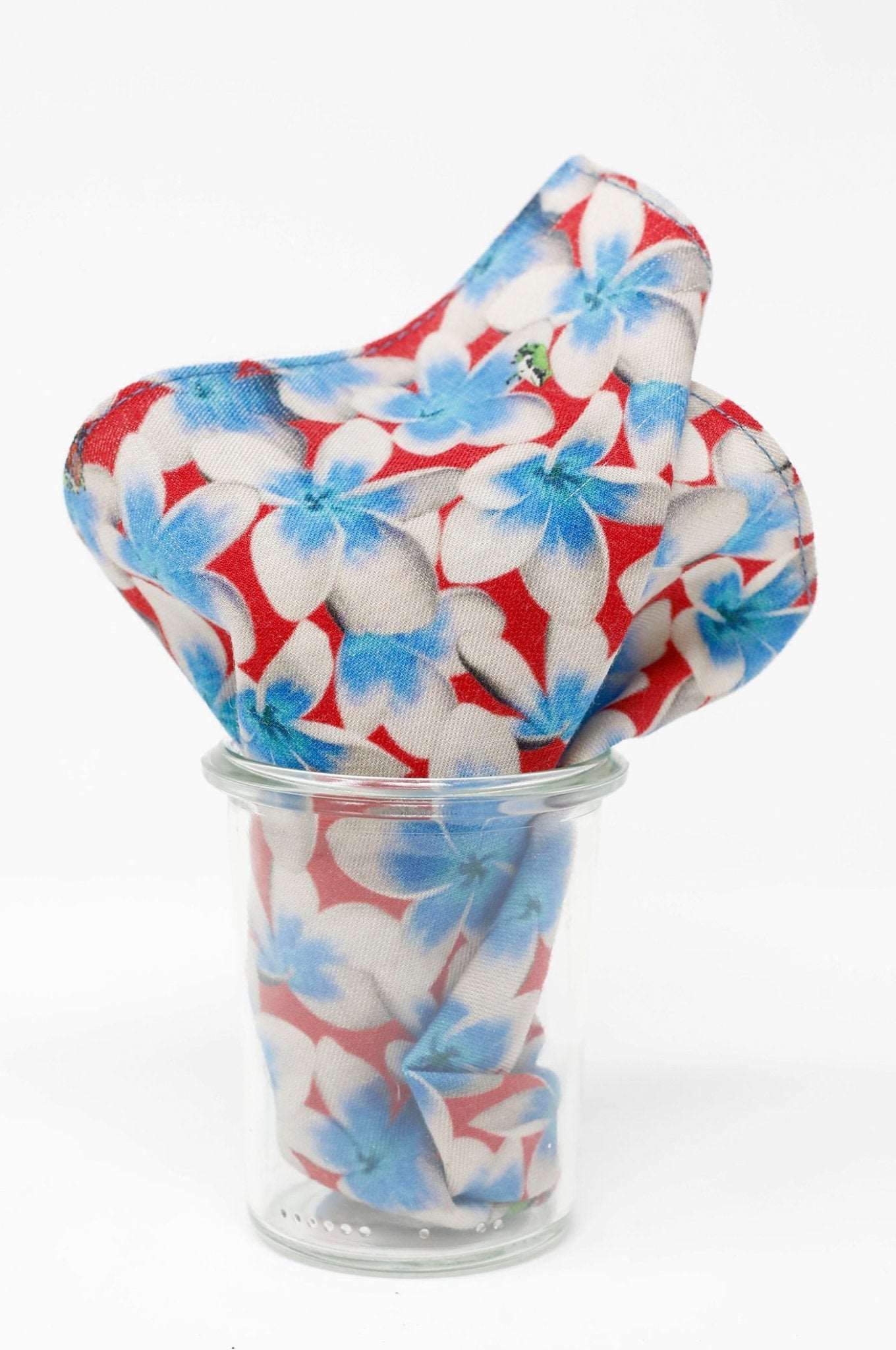 Einstecktuch mit Hawaii-Blumen pink - REAL GUYS
