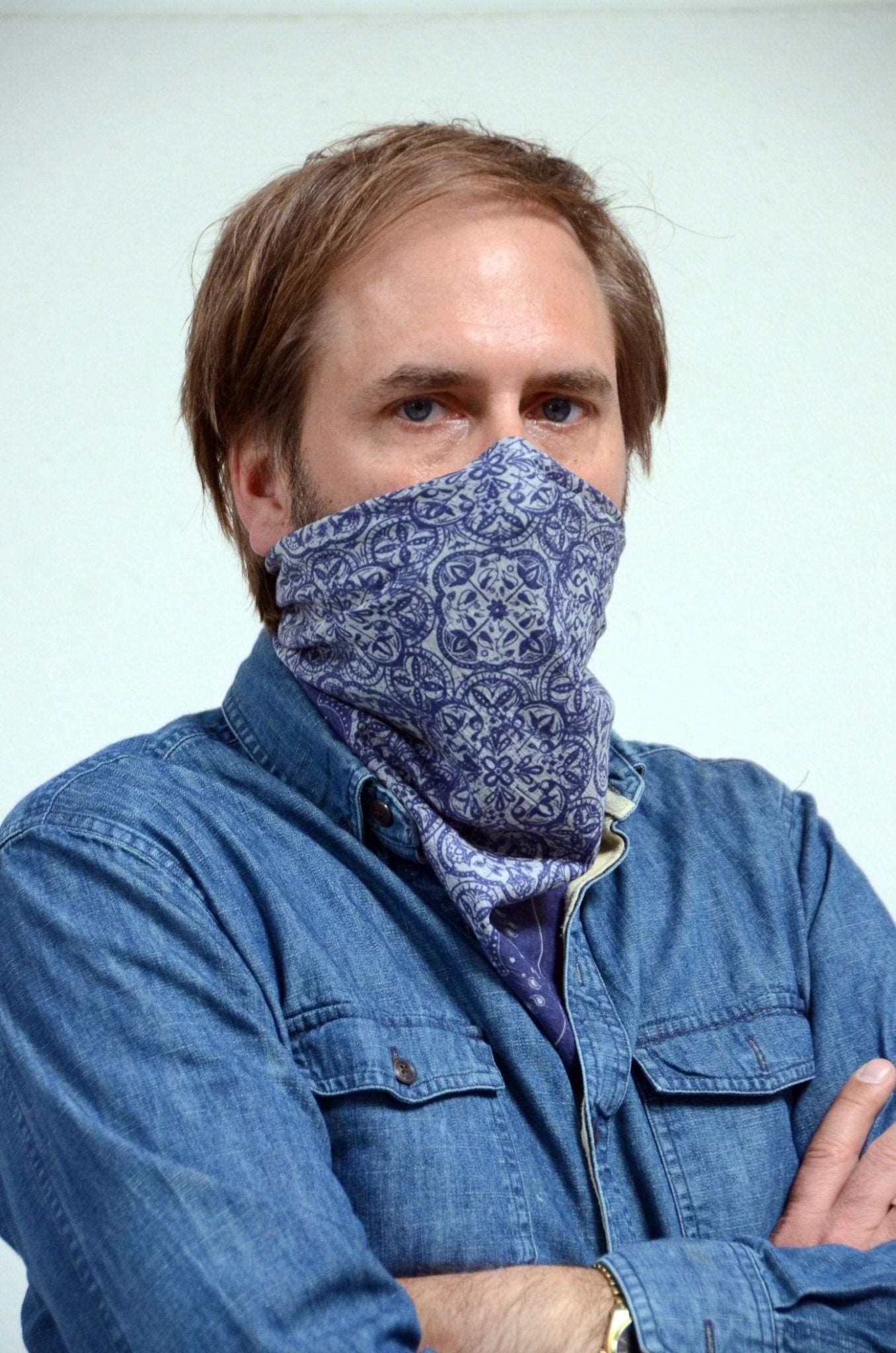 Neckerchief Bandana blau - REAL GUYS