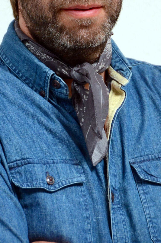 Neckerchief Bandana grau - REAL GUYS