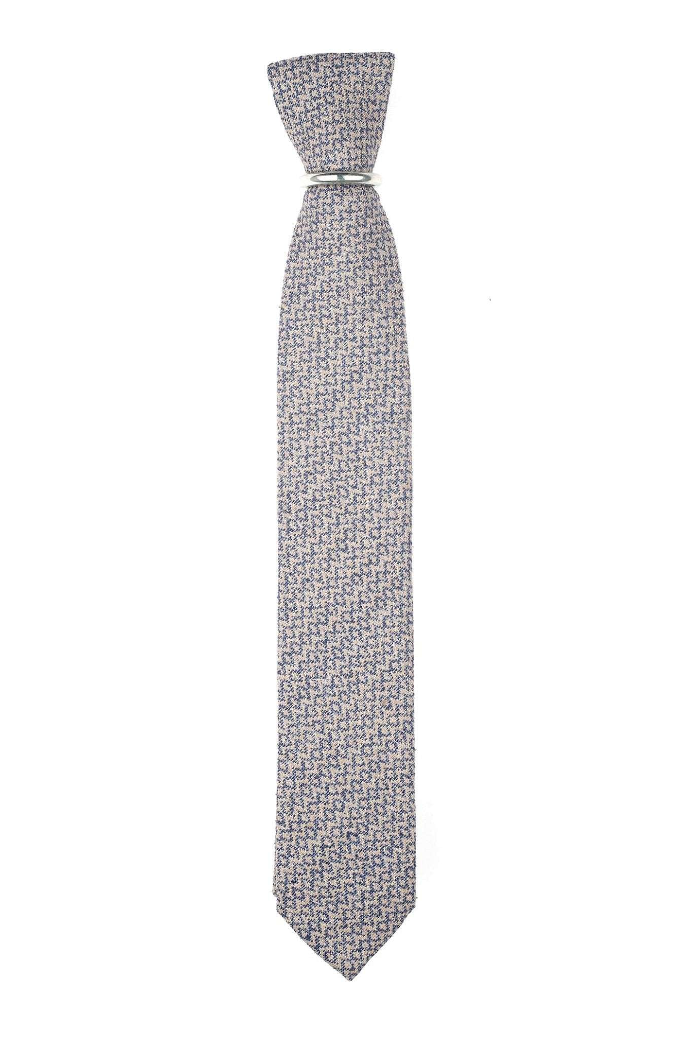 Schmale Krawatte mit Zickzack-Muster - REAL GUYS