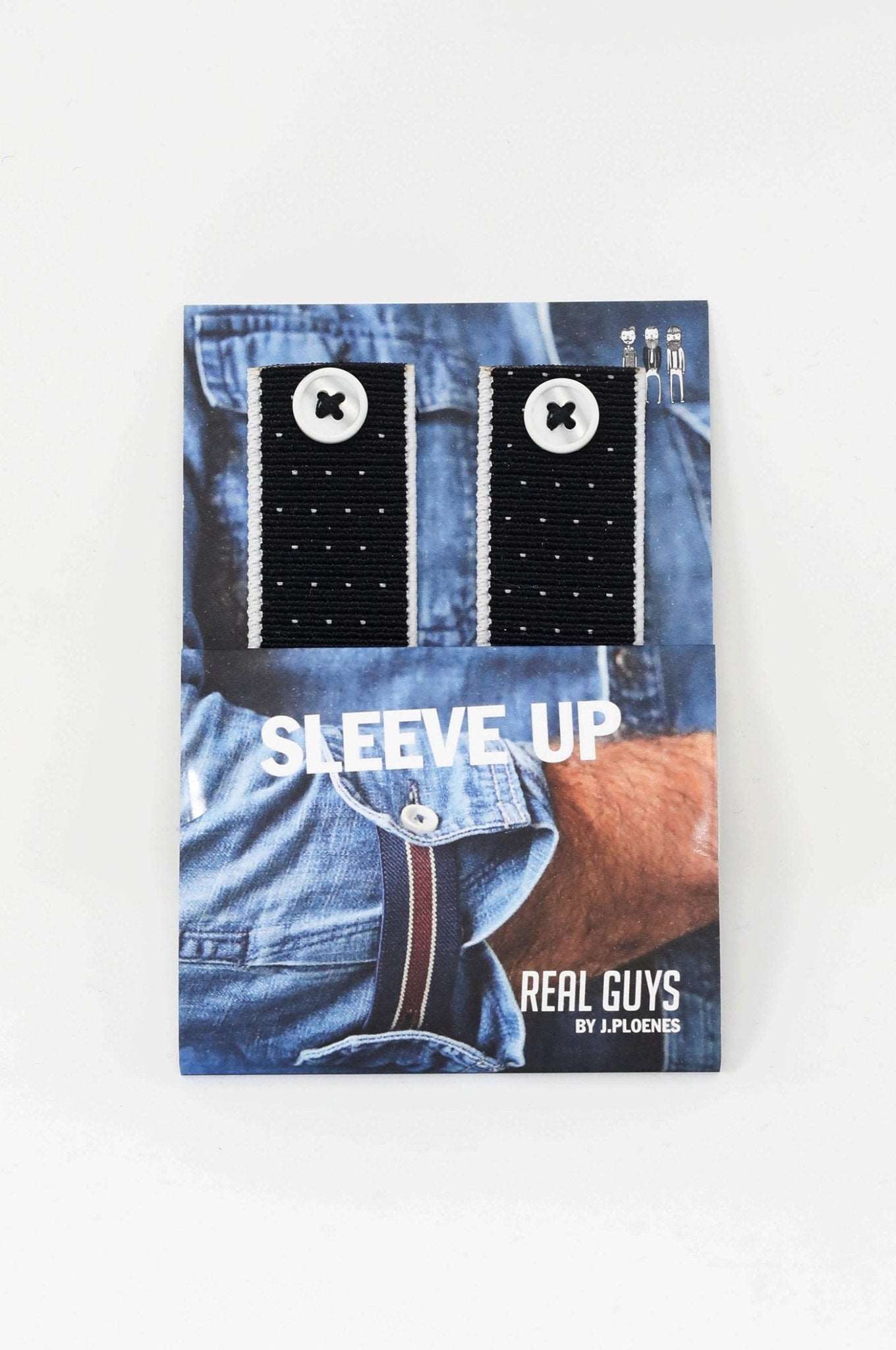SLEEVE UP - Tupfen schwarz - REAL GUYS