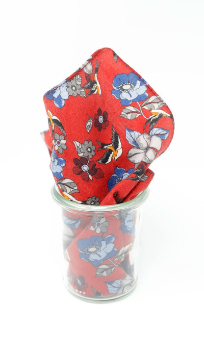 Einstecktuch mit Blumen - REAL GUYS