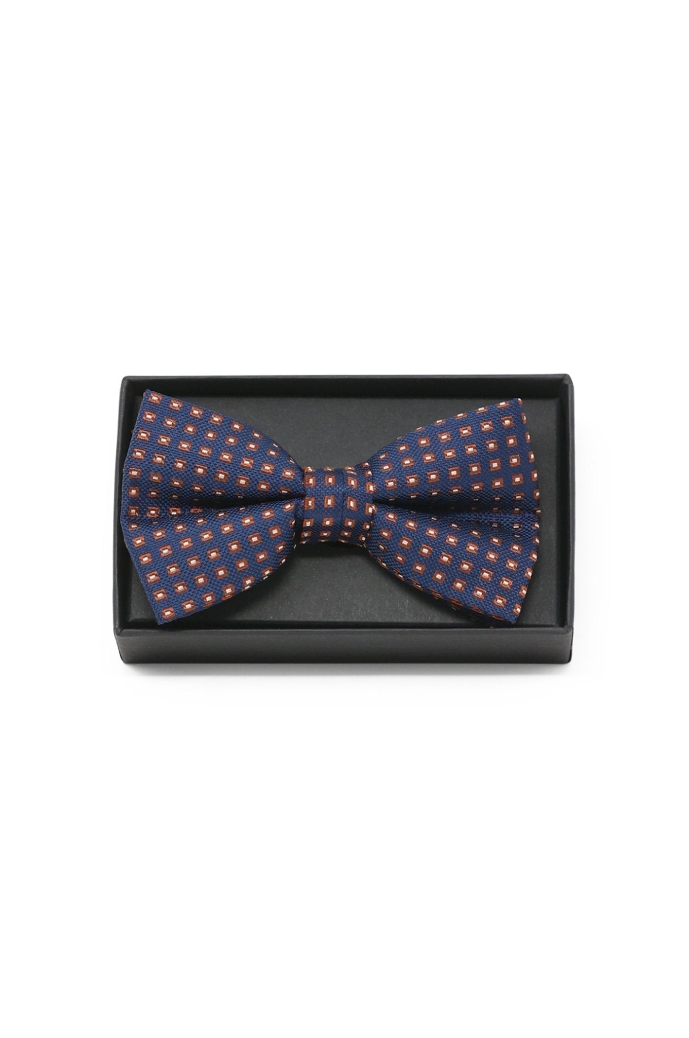 Fliege mit Quadrat-Muster - Blau - REAL GUYS