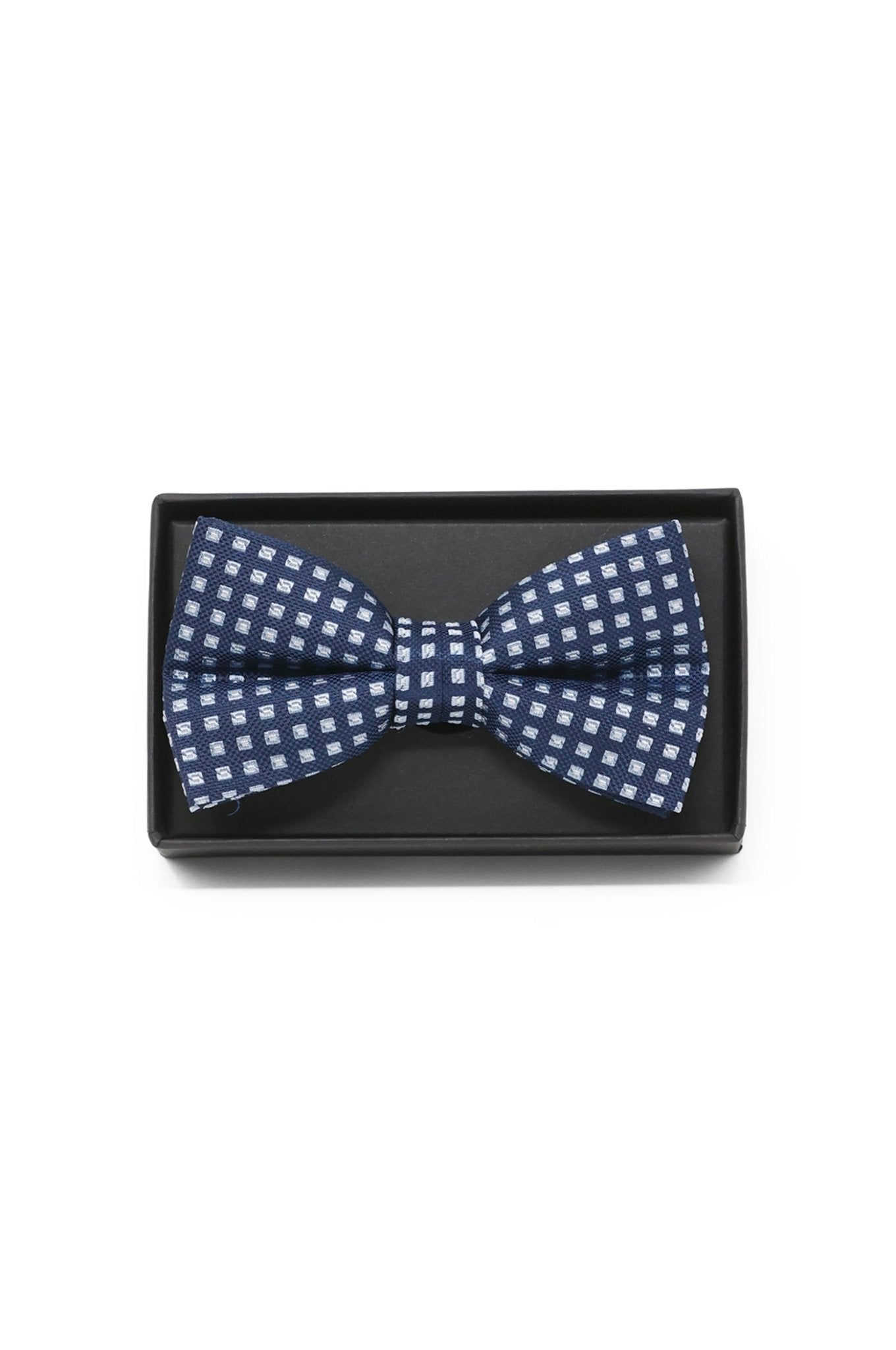 Fliege mit Quadrat-Muster - Blau - REAL GUYS