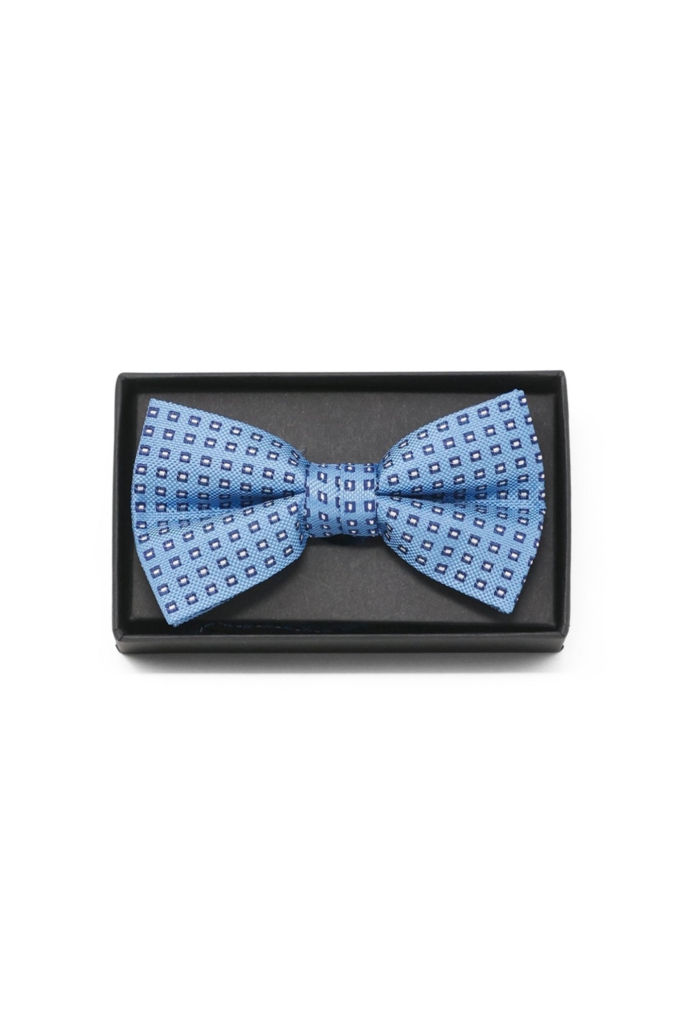 Fliege mit Quadrat-Muster - Blau - REAL GUYS