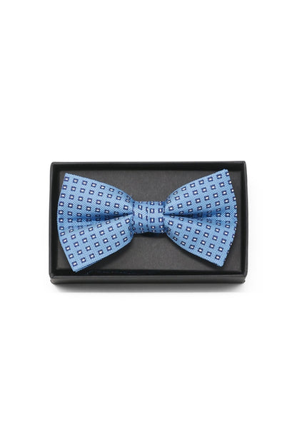 Fliege mit Quadrat-Muster - Blau - REAL GUYS