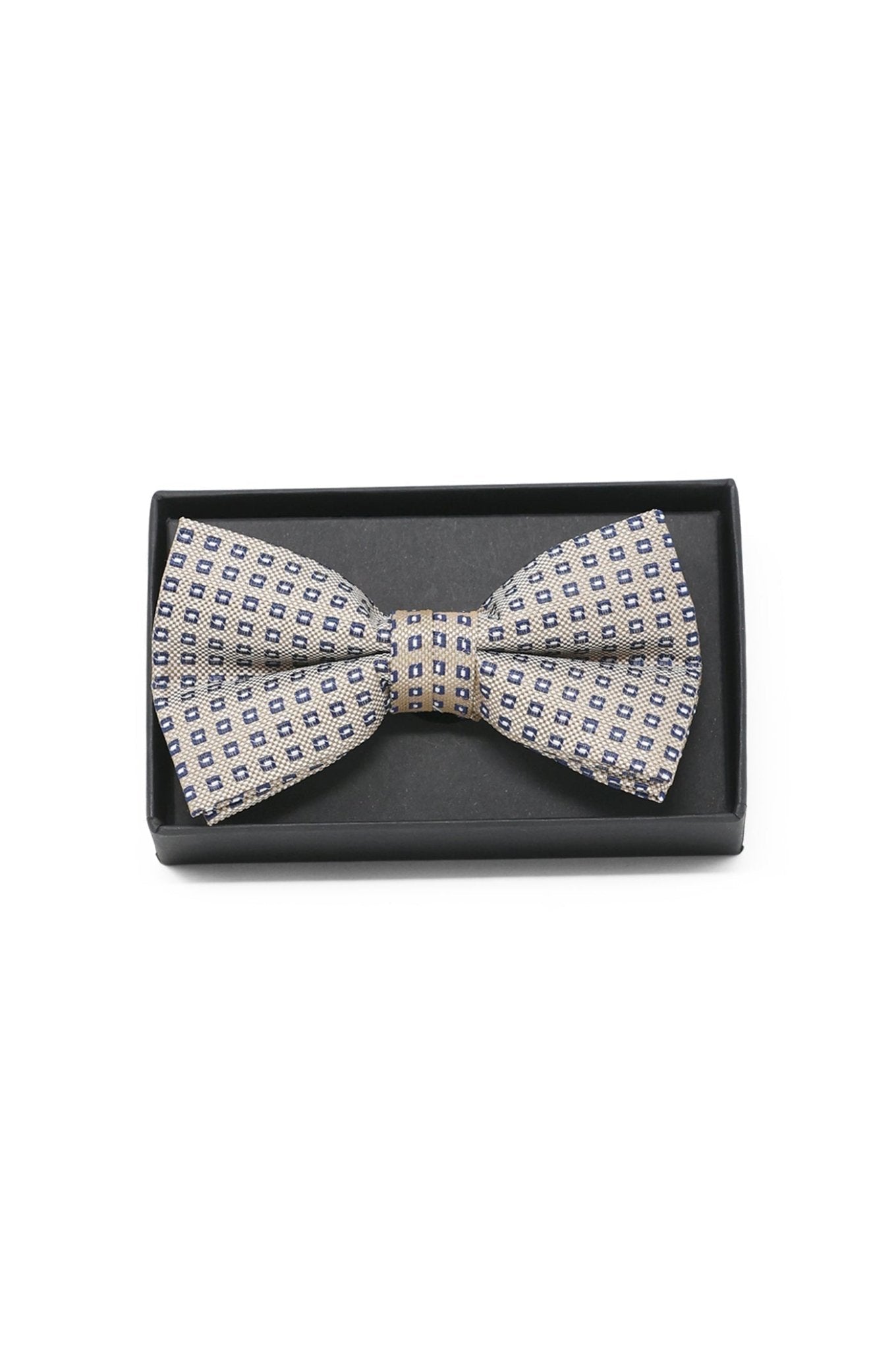Fliege mit Quadrat-Muster - Blau - REAL GUYS