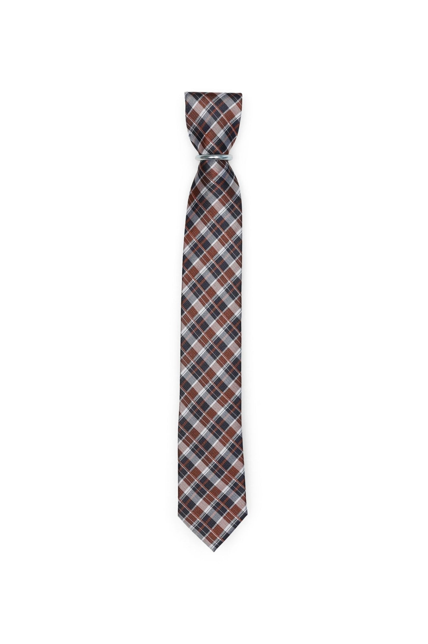 Krawatte Karo Design - Schwarz - REAL GUYS