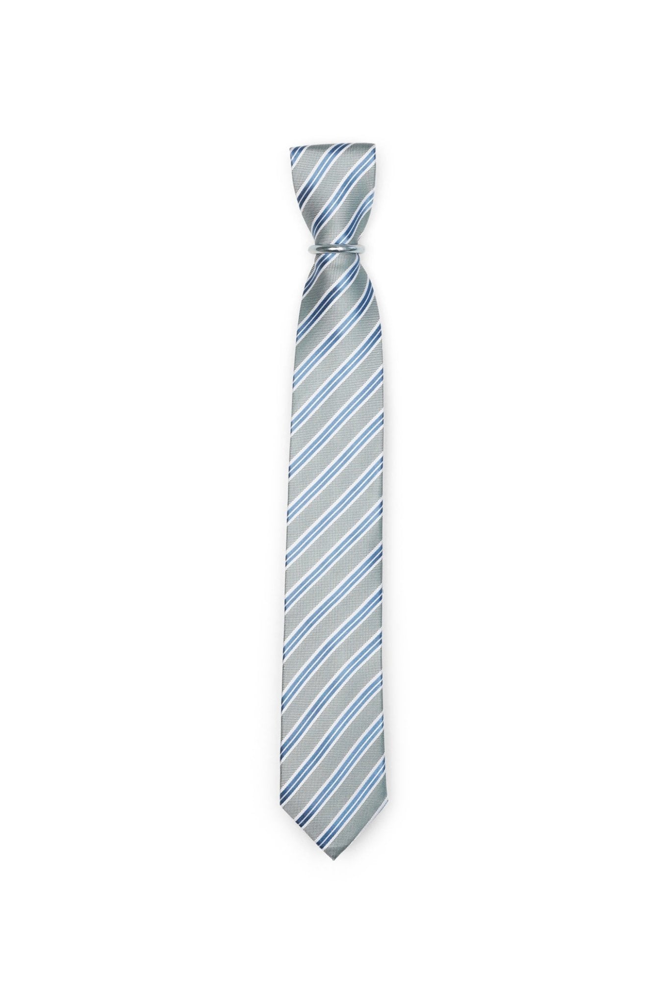 Krawatte mit Streifen - Grün - REAL GUYS