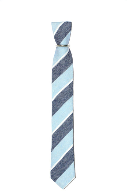 Schmale Krawatte mit Streifen - REAL GUYS