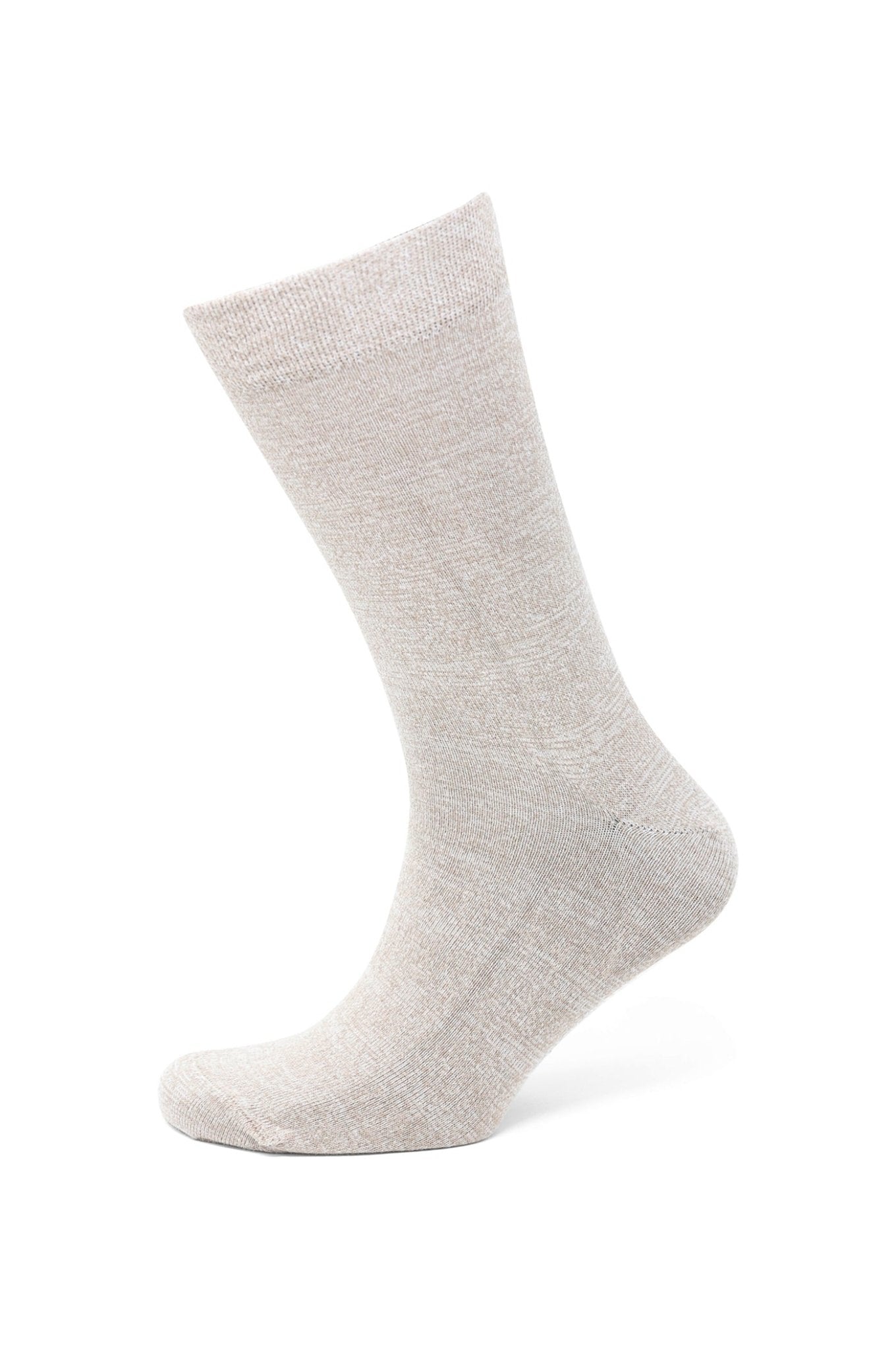 Socke uni Mélange-Effekt - Orange - REAL GUYS